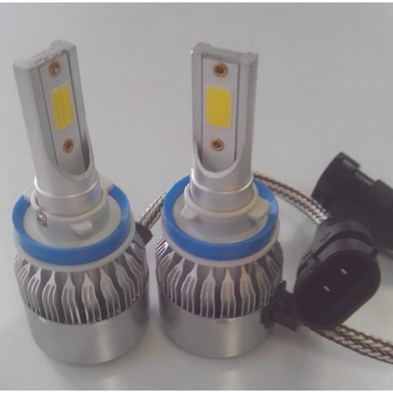 Cветодиодные LED лампы PILOT C6 НВ11 - нейтральный белый свет, чип COB, комплект 2 шт.