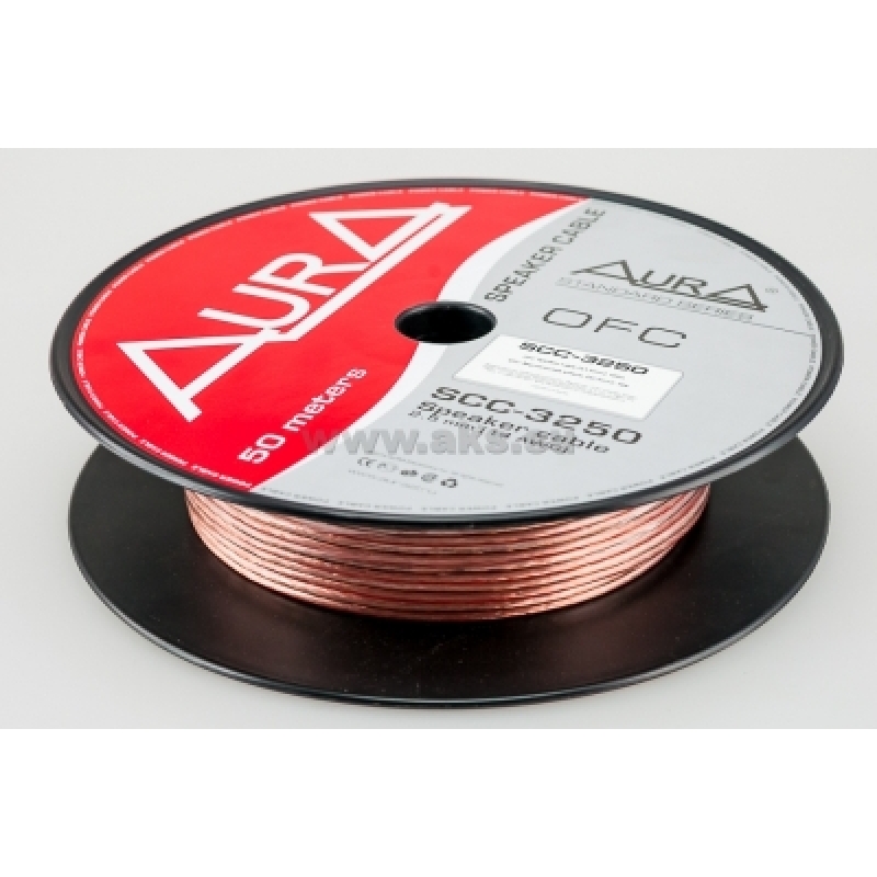 Aura SCC-3250, акустический кабель, 14 AWG ( 2х2,5 мм2), бескислородная медь, бухта 50 м.