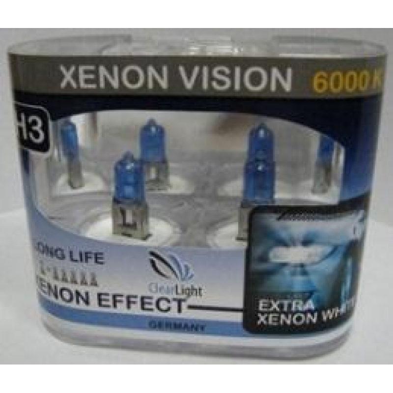 Галогеновая лампа Clearlight H4  P43T Xenon Vision 2шт