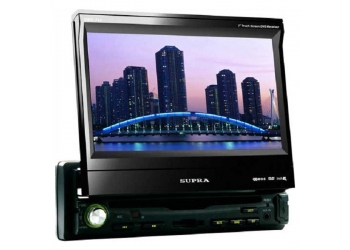 Автомагнитола SUPRA SWM-745, Мультимедиа, 1DIN, CD/DVD-проигрыватель, 4X50Вт, USB/SD, Выдвижной экран