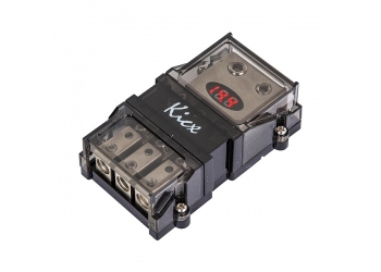 Дистрибьютор питания с вольтметром KICX DMA0234P, 1x0GA+ 1x2GA + 3x4GA (3x8GA)