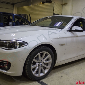 BMW 5-Series - Реализация бесключевого доступа в автомобиль, Бронирование стекл, Webasto, Pandora DLX 3945