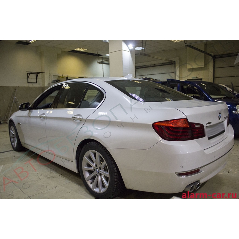 BMW 5-Series - Реализация бесключевого доступа в автомобиль, Бронирование стекл, Webasto, Pandora DLX 3945