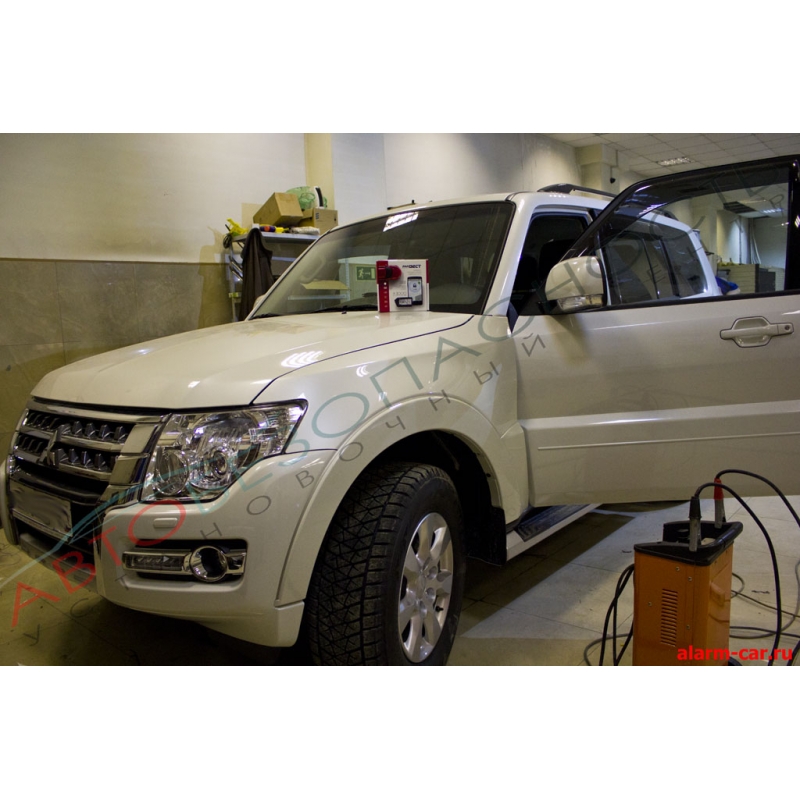 Mitsubishi Pajero - Авторская защита от угона, Защита лобового стекла, Реалезация бесключевого доступа в автомобиль, Webasto